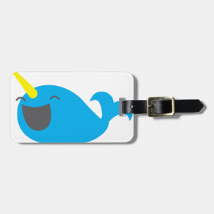 Etiqueta Para Maletas NARWHALE feliz lindo estupendo