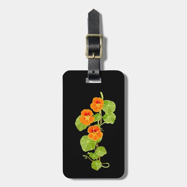 Etiqueta Para Maletas Nasturcio nostálgico (Frente Vertical)
