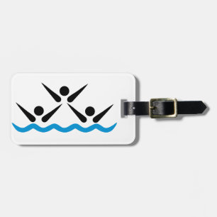 Etiqueta Para Maletas Natación sincronizada