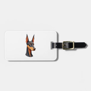 Etiqueta Para Maletas Natural Ear Doberman