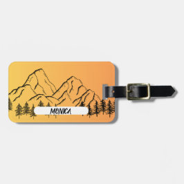 ETIQUETA PARA MALETAS NATURE THEME WITH NAME