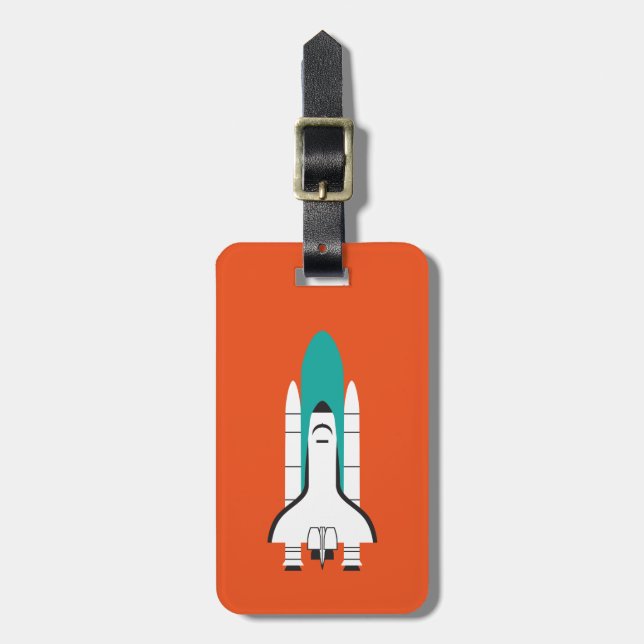 Etiqueta Para Maletas nave espacial (Frente Vertical)