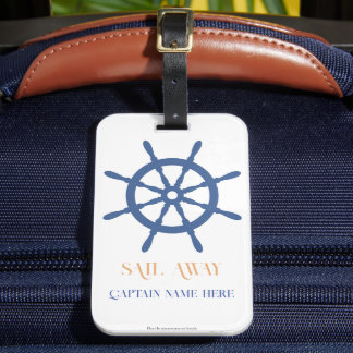 Etiqueta Para Maletas Navegar Por El Buque Nautical Beach Helm