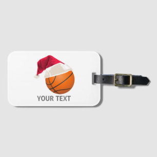 Etiqueta Para Maletas navidad baloncesto