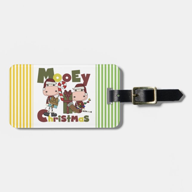 Etiqueta Para Maletas Navidad de Mooey (Frente Horizontal)