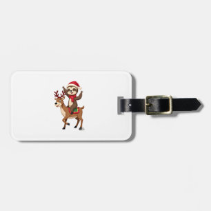 Etiqueta Para Maletas Navidad de Perezoso de Alpaca (4)