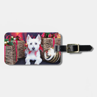 Etiqueta Para Maletas Navidad - Westie - Bella