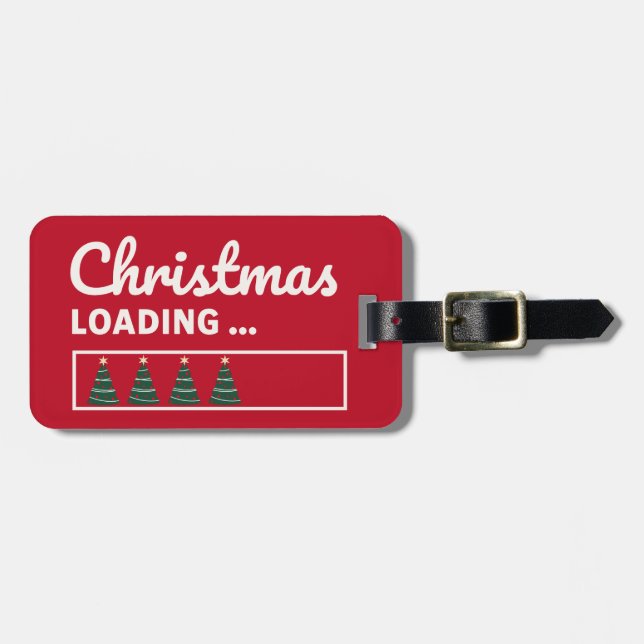 Etiqueta Para Maletas Navidades cargando... (Frente Horizontal)
