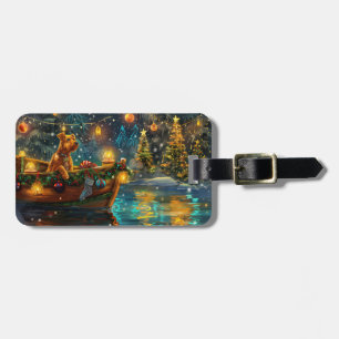 Etiqueta Para Maletas Navidades de Airedale