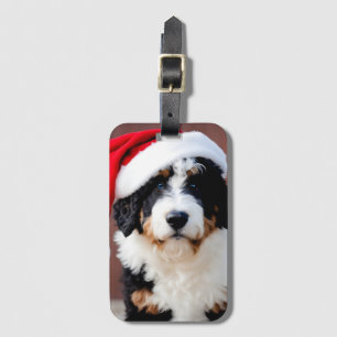 Etiqueta Para Maletas Navidades de Bernedoodle