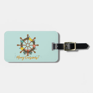 Etiqueta Para Maletas Navidades de crucero Nautical