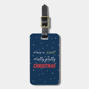 Etiqueta Para Maletas Navidades de Have Holly Jolly