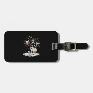 Etiqueta Para Maletas Navidades Goat On Tree Funny Santa Goat Lover Rega
