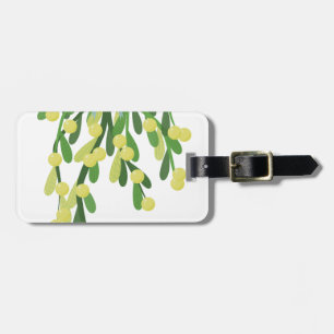 Etiqueta Para Maletas navidades mistletoe