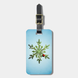 Etiqueta Para Maletas Navidades Pine Snowflake