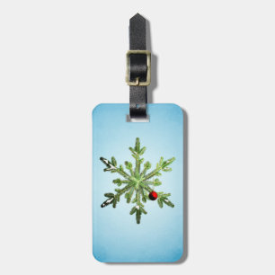 Etiqueta Para Maletas Navidades Pine Snowflake