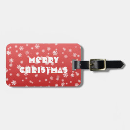 Etiqueta Para Maletas Navidades Snowflakes