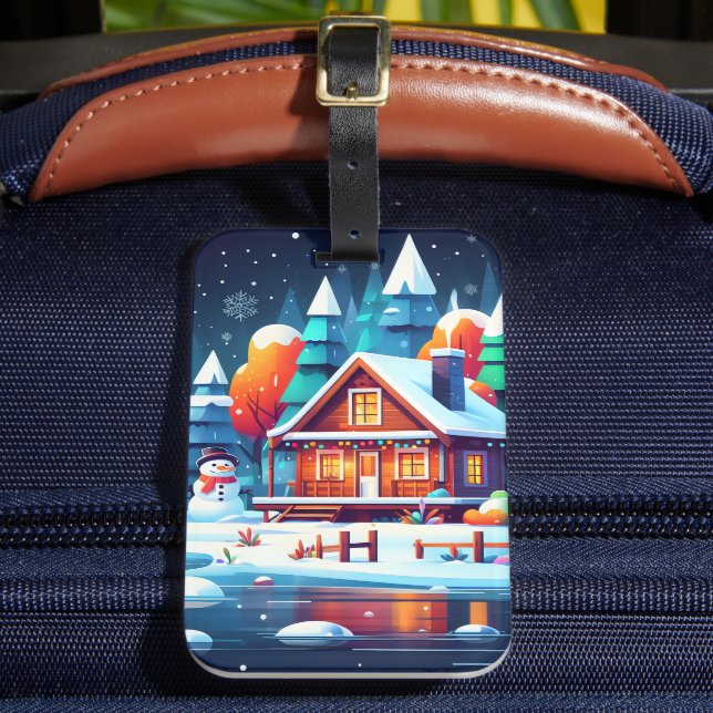 Etiqueta Para Maletas Navidades tranquilos (Anverso In situ 2)
