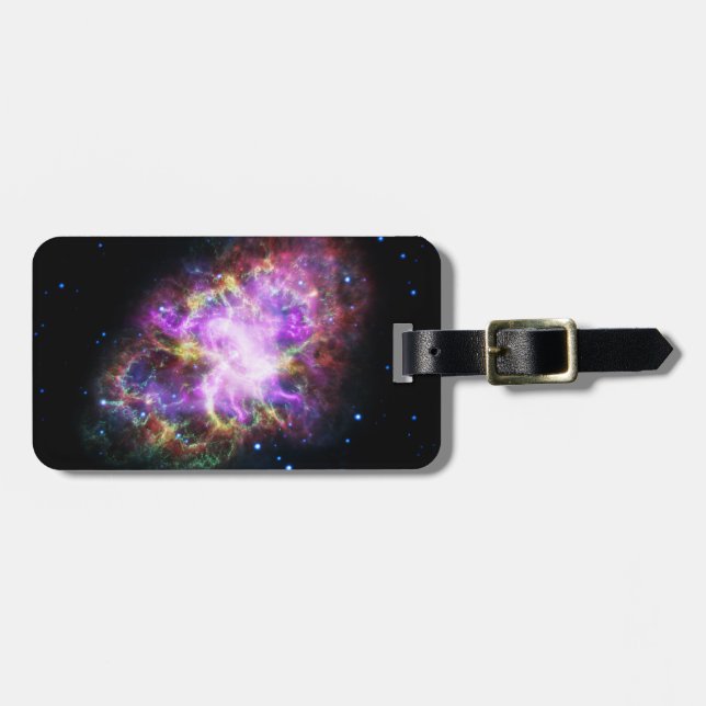 Etiqueta Para Maletas Nebulosa de cangrejo rosa (Frente Horizontal)