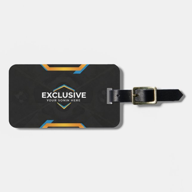 Etiqueta Para Maletas Negocio exclusivo (Frente Horizontal)