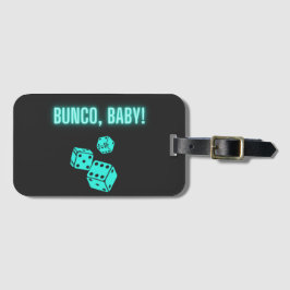 Etiqueta Para Maletas Neon Aqua Bunco Baby