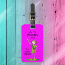 Neon HOT PINK Chica Scout JUNIOR | PERSONALIZADO