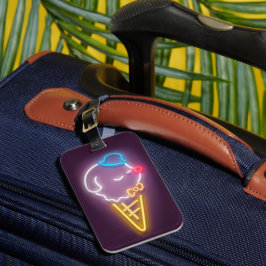 Etiqueta Para Maletas Neon Ice Cream