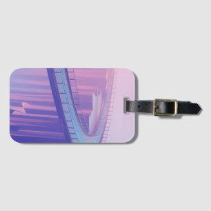 Etiqueta Para Maletas Neon Skybridge Dreamscape