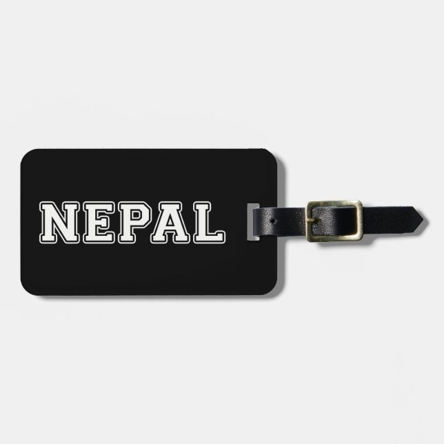 Etiqueta Para Maletas Nepal (Frente Horizontal)