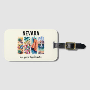 Etiqueta Para Maletas Nevada - Lagos de Sol, Especias y Sapphire