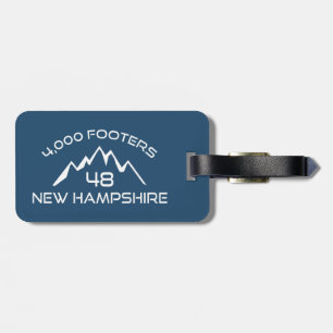Etiqueta Para Maletas New Hampshire 4000 Footers Mountain