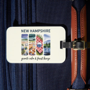 Etiqueta Para Maletas New Hampshire - Granite Calm & Forest Breeze