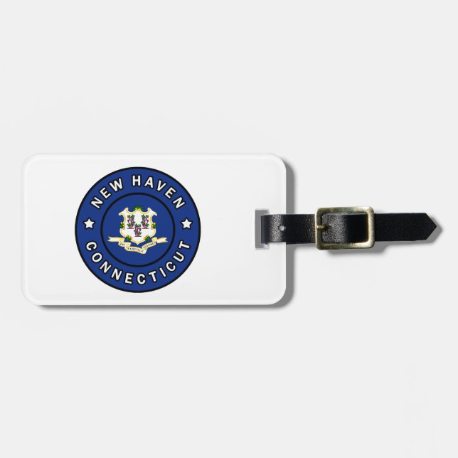 Etiqueta Para Maletas New Haven Connecticut (Frente Horizontal)