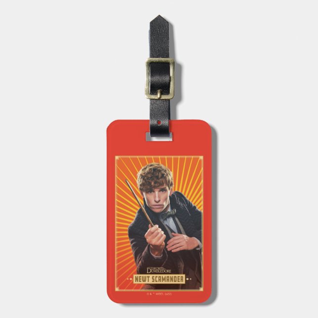 Etiqueta Para Maletas Newt Scamander Character Graphic (Frente Vertical)