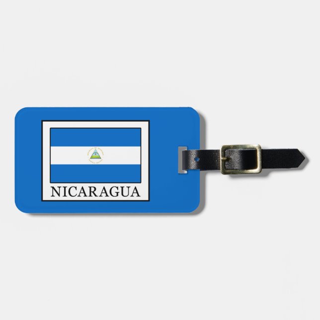 Etiqueta Para Maletas Nicaragua (Frente Horizontal)