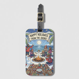 Etiqueta Para Maletas Nieve en la costa