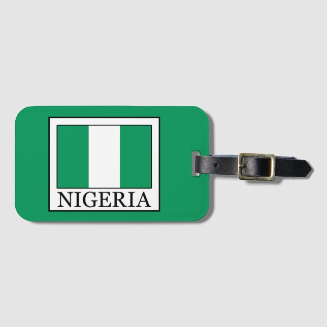 Etiqueta Para Maletas Nigeria (Anverso horizontal)
