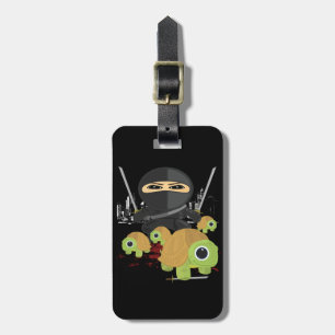 Etiqueta Para Maletas Ninja y tortugas 