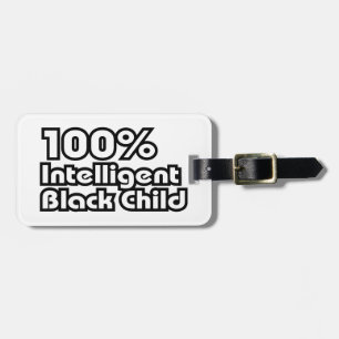 Etiqueta Para Maletas Niño negro 100% inteligente