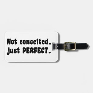 Etiqueta Para Maletas No engañado, sólo perfecto