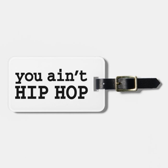 Etiqueta Para Maletas no eres HIP HOP (Frente Horizontal)