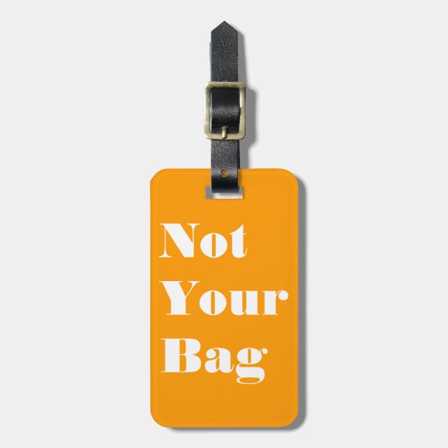 Etiqueta Para Maletas No es tu bolsa (Frente Vertical)