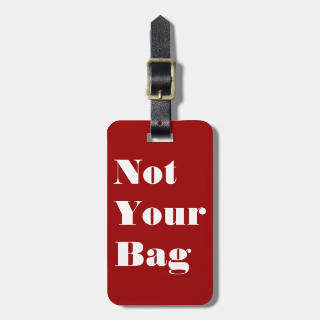 Etiqueta Para Maletas No es tu bolsa (Frente Vertical)