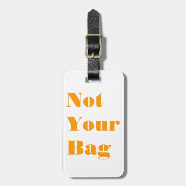 Etiqueta Para Maletas No es tu bolsa (Frente Vertical)