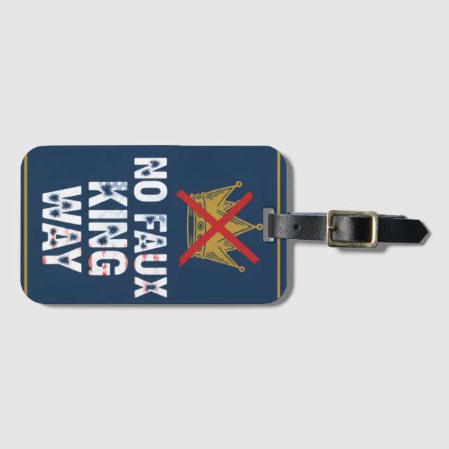 Etiqueta Para Maletas No Faux King Way (Anverso horizontal)