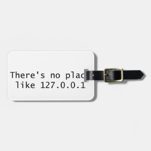 Etiqueta Para Maletas No hay lugar como 127.0.0.1