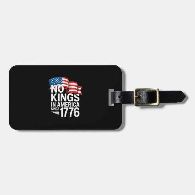 Etiqueta Para Maletas No Kings In America Since 1776 Protest Creative St (Frente Horizontal)