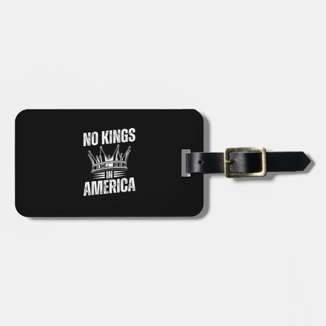 Etiqueta Para Maletas No Kings In America United States Independence Vin (Frente Horizontal)