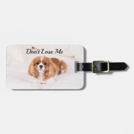 Etiqueta Para Maletas No me pierdas, Cavalier King Charles