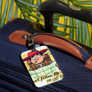 Etiqueta Para Maletas No me sigas diseño
